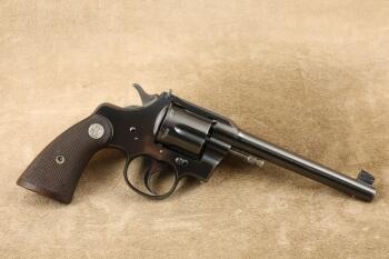 Early Colt Officer's Model Target OMT 3rd Issue 6" .22 LR Double Action Revolver, 1930 C&R