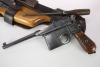 WWI Mauser C96 Broomhandle Red Nine 9mm Pistol & Shoulder Stock - 2