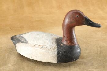 Ben Schmidt Wooden Canvasback Drake Duce Decoy
