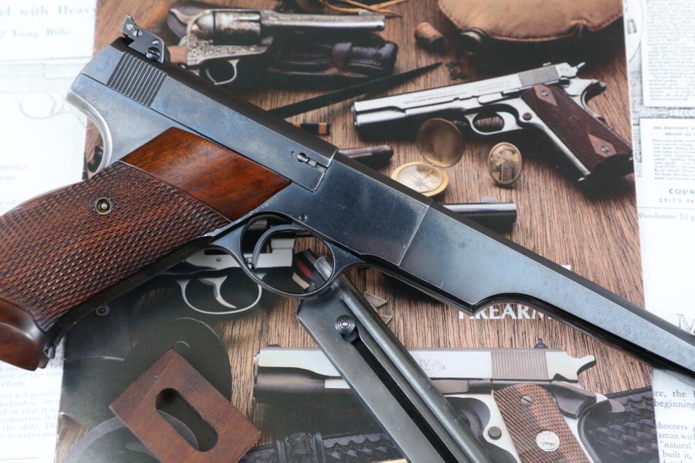 Pre-War Colt Woodsman Match Target 6 1/2 .22 LR Herrett Grips Semi