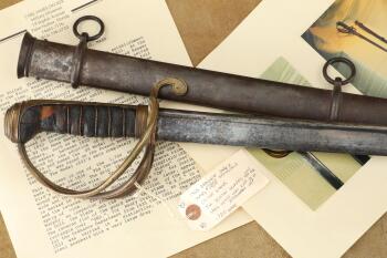 US Army Mexican-American War N.P. Ames M-1833 Dragoon Saber, Sheath