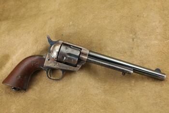 Colt US Model 1873 Cavalry NY Militia Long Artillery SAA .45 Single Action Army Revolver 1885