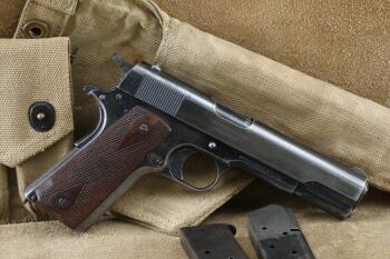 Colt Commercial Government Model 1911 Serial Number C1312 .45 ACP Semi-Auto Pistol, 1912 C&R