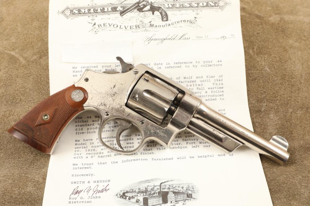 Wolf & Klar Shipped Smith & Wesson .44 Hand Ejector 3rd Model of
