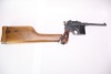 WWI Mauser C96 Broomhandle Red Nine 9mm Pistol & Shoulder Stock - 38