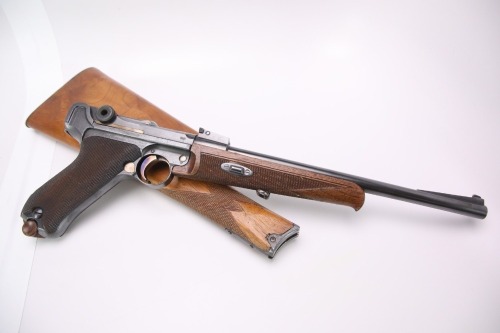 DWM Pistole Parabellum .30 Luger Pistol Carbine & Shoulder Stock