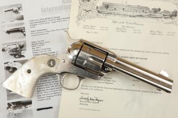 1st Generation Colt Single Action Army 4 3/4" .38-40 WCF Revolver and Letter, 1912 C&R