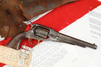 Documented Civil War 8th NY Vol. Cavalry Remington New Model 1863 Army .44 Revolver, 1864 Antique