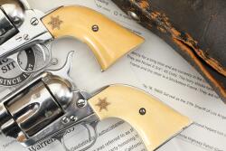Los Angeles County Sheriff Eugene W. Biscailuz Custom Pair Colt Single Action Army Revolvers - 7