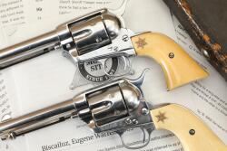 Los Angeles County Sheriff Eugene W. Biscailuz Custom Pair Colt Single Action Army Revolvers - 8
