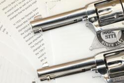 Los Angeles County Sheriff Eugene W. Biscailuz Custom Pair Colt Single Action Army Revolvers - 9