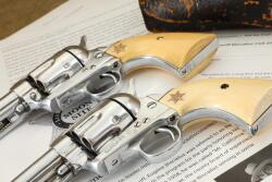Los Angeles County Sheriff Eugene W. Biscailuz Custom Pair Colt Single Action Army Revolvers - 11
