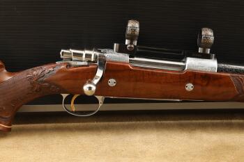 Vandersmissen, Lambert Master Engraved Browning High Power Olympian Grade 7mm Rem Mag Bolt Rifle C&R