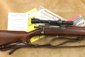 CMP WWII Remington M1903A4 Sniper .30-06 Bolt Action Rifle Lyman Alaskan Scope, 1943 C&R