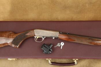 Browning Custom Shop SA22 SA-22 Grade III Engraved .22 Short 22" Semi-Auto Rifle & Case 1986