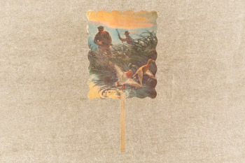 Antique 1920s Winchester "The Allen Hardware Co / The Winchester Store" Duck Hunting Advertising Fan