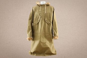 US Army WW2 10th Mountain FSSF 1st Model Fur Trimmed Hood & Cuffs Reversible Khaki/White Ski Parka