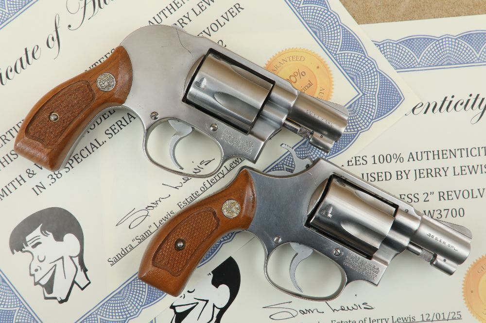 Certified Jerry Lewis' Smith & Wesson Model 649 & 60 Stainless .38