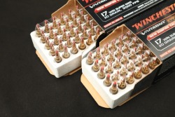 4x Boxes, 200 Rds. of Winchester 17 Win Super Mag 20 Grain High Velocity Polymer Tip Varmint & Coyote Ammo - 4