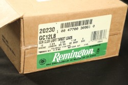 1x Case, 10x Boxes, 250 Rds. of Remington 12 Gauge 1 ⅛ oz. #8 Gun Club Light Target Load Shotgun Ammo