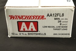 1x Case, 10x Boxes, 250 Rds. of Winchester AA 12 Gauge 26 Gram #8 Low Noise Low Recoil Target Load Shotgun Ammo - 2