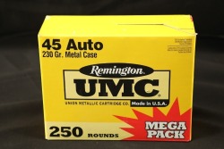 2x Boxes, 500 Rds. of Remington UMC 45 Auto / .45 ACP Metal Case 230 Grain Ball Ammo - 2