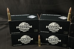 12x Boxes, 600 Rds. of Freedom Munitions 7.62x39 Brass Case 150 Grain FMJ Ammo - 2