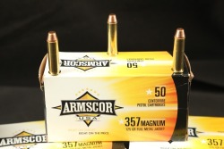 5x Boxes, 250 Rds. of Armscor .357 Magnum FMJ Ammo - 3