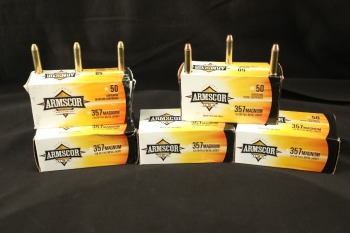 5x Boxes, 250 Rds. of Armscor .357 Magnum FMJ Ammo