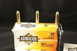 5x Boxes, 250 Rds. of Armscor .357 Magnum FMJ Ammo - 2