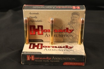 2x Boxes, 36 Rds. of Hornady Custom .405 Winchester 300 Grain FP Interlock Ammo