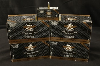 4x Cases, 40x Boxes, 2000 Rds. of Aguila Golden Eagle Match .22 Long Rifle 40 Grain Lead Bullet Ammo