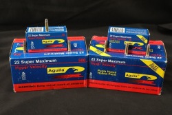 2x Cases, 20x Boxes, 1000 Rds. of Aguila .22 Long Rifle Super Maximum Hyper Velocity 30 Grain HP Ammo