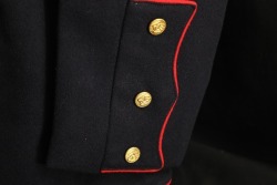 USMC Marine US WW2 Staff Sergeant Badged Dress Blue Tunic W/ Pants Uniform - 9