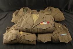 5x US Army AAF WW2 Badged Wool Service Dress “Ike” Jackets