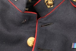 USMC Marine US Post-WW1 1920s “Droop Wing” EGA Badged Dress Blue Tunic W/ Early “Buckeback” Pants Uniform - 6