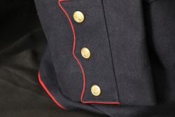 USMC Marine US Post-WW2 Badged Dress Blue Tunic W/ Breeches Uniform - 5