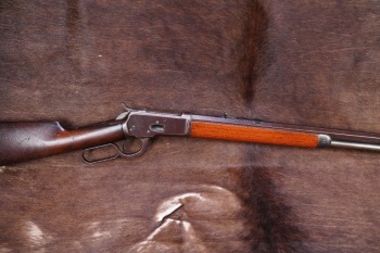 Antique Winchester 1890s Model 1892 .44-40 WCF 24" Octagonal Barrel Lever Action Rifle 1893 W/ Letter