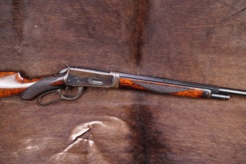 Antique Winchester 1890s Model 1894 Deluxe Half Octagon Half Mag Takedown .25-35 WCF 26” Lever Action Rifle 1898 W/ Letter