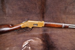 Antique Winchester 1860s Model 1866 “Yellow Boy” .44 Henry Rimfire 20” SRC Saddle Ring Carbine Lever Action Rifle 1868