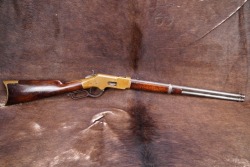 Antique Winchester 1860s Model 1866 “Yellow Boy” .44 Henry Rimfire 20” SRC Saddle Ring Carbine Lever Action Rifle 1868 - 5