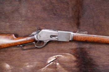 Rare, Documented Antique Winchester 1880s Canadian NWMP North West Mounted Police Model 1876 .45-75 WCF 22” SRC Saddle Ring Carbine Lever Action Rifle 1884 W/ Letter