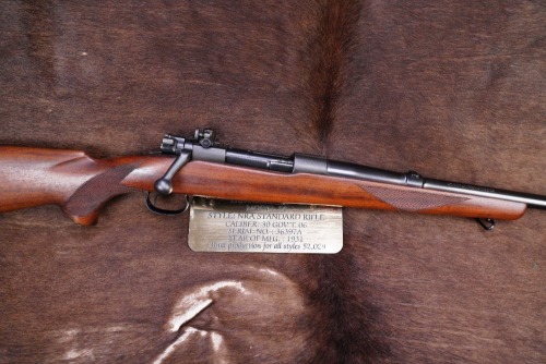 Winchester 1930s Model 54 NRA Standard .30-06 Springfield 24" Bolt Action Rifle 1931 C&R