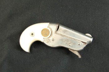 Hopkins & Allen 1910s Factory Engraved & Pearl Grips Vest Pocket Derringer .22 Short 1 ¾” Pistol 1911-15 C&R