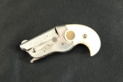 Hopkins & Allen 1910s Factory Engraved & Pearl Grips Vest Pocket Derringer .22 Short 1 ¾” Pistol 1911-15 C&R - 2