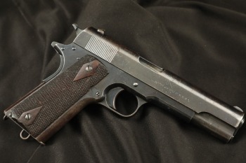 US Navy Pre-WW1 Colt Model 1911 .45 ACP 5” Semi-Auto Pistol W/ “Keyhole” Lanyard Loop Two Tone Magazine 1913 C&R