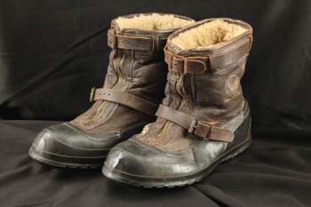 US Army AAF WW2 B-17 Bomber Pilot Converse A-6A Sheepskin Leather Flight Boots