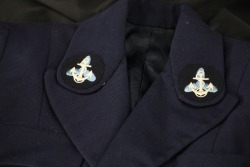 US Navy Post-WW2 WAVES Chief Pharmacist Mate CPO Badged Blue Wool Service Dress Uniform - 2