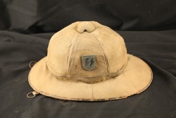 German WW2 Waffen-SS Italy Southern Russia 1st Pattern Khaki Pith Helmet - 3