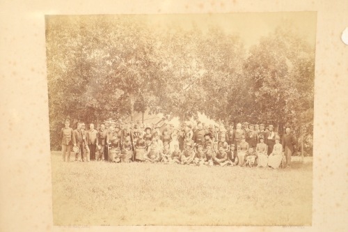 Antique Matted US Indian Wars Era “W.H. McKay Artist Omaha, Nebr.” Marked Army Officers and Wives Photo